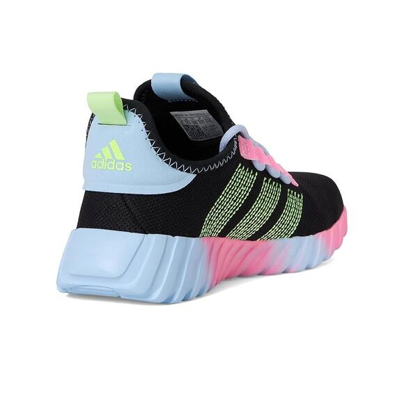 NWT adidas Unisex Kaptir Flow Sneaker, Black/Yellow/Clear Sky-Sz 4 Big Kid - Picture 5 of 7